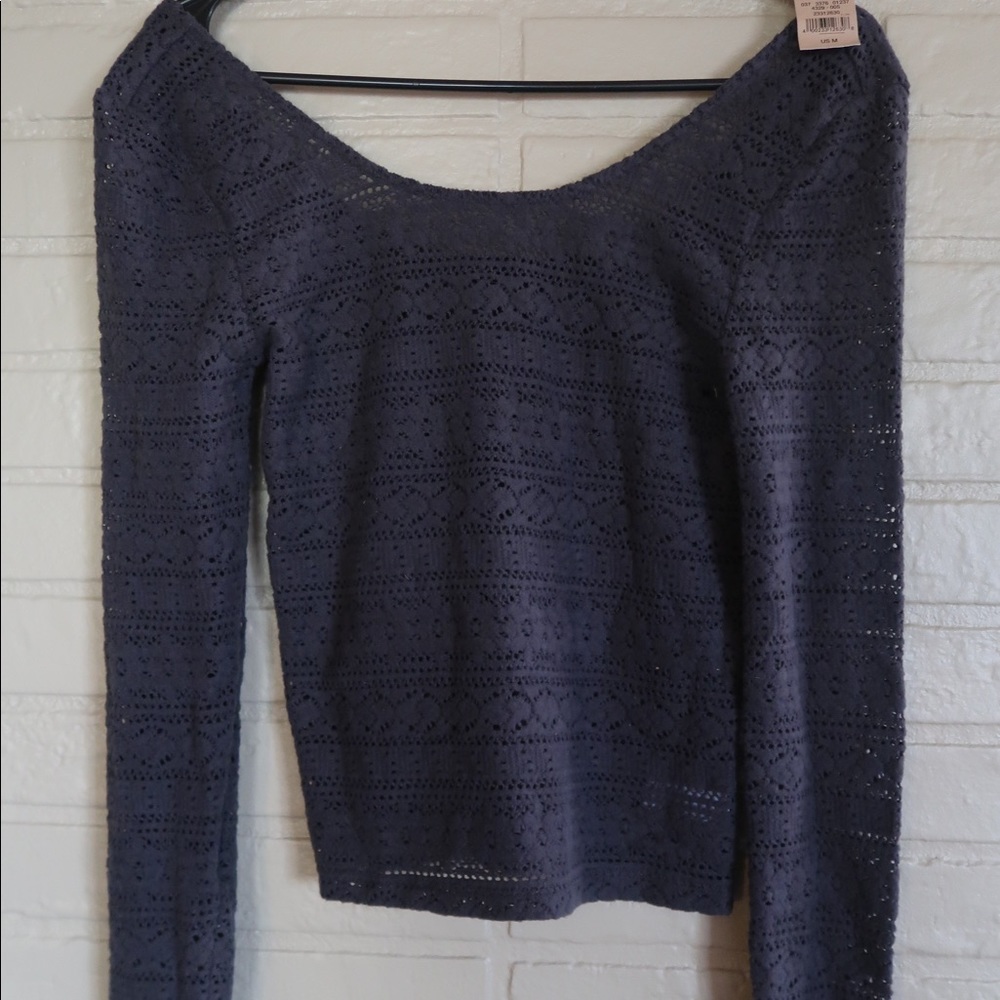 Lace Long sleeve Crop Top